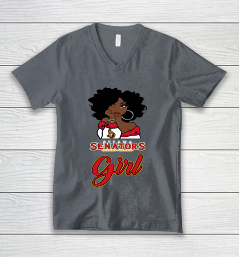Ottawa Senators Girl NHL V-Neck T-Shirt 5