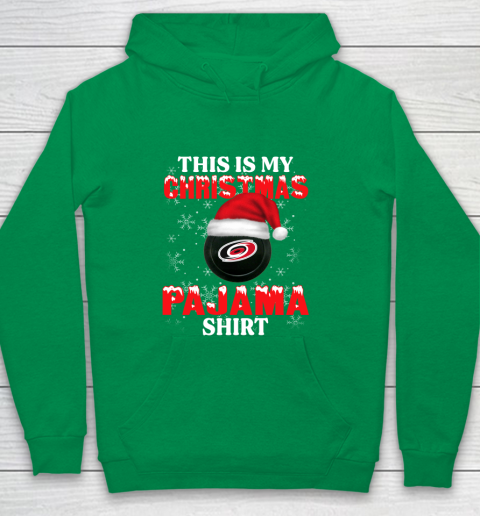 Carolina Hurricanes This Is My Christmas Pajama Shirt NHL Youth Hoodie 4