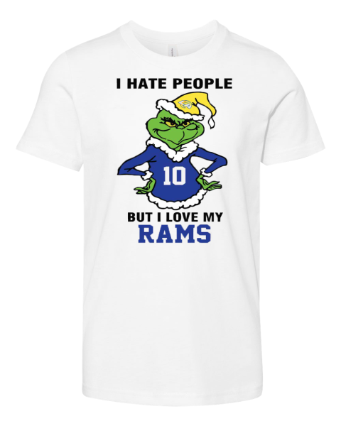 I Hate People But I Love My Los Angeles Rams Los Angeles Rams NFL Teams Premium Youth T-shirt