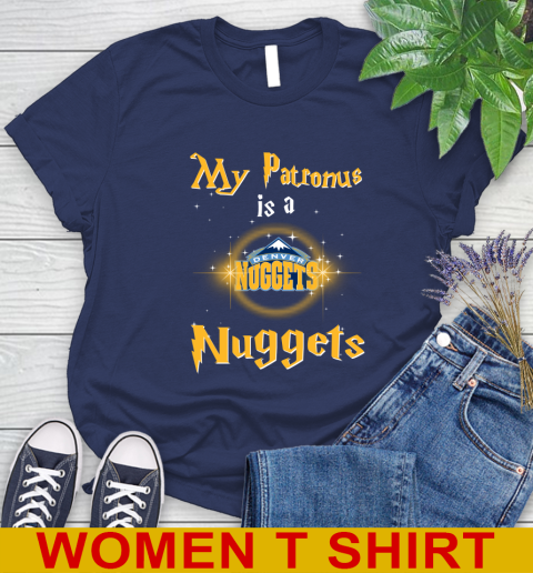 NBA Basketball Harry Potter My Patronus Is A Denver Nuggets Women's T-Shirt 12