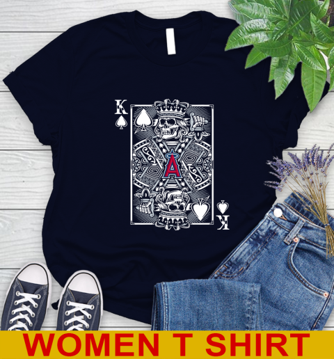 Los Angeles Angels MLB Baseball The King Of Spades Death Cards Shirt Women's T-Shirt 2