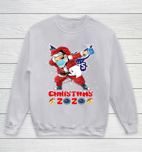Charlotte Hornets Funny Santa Claus Dabbing Christmas 2020 NBA Youth Sweatshirt 3