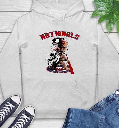 MLB Washington Nationals Baseball Venom Groot Guardians Of The Galaxy Hoodie