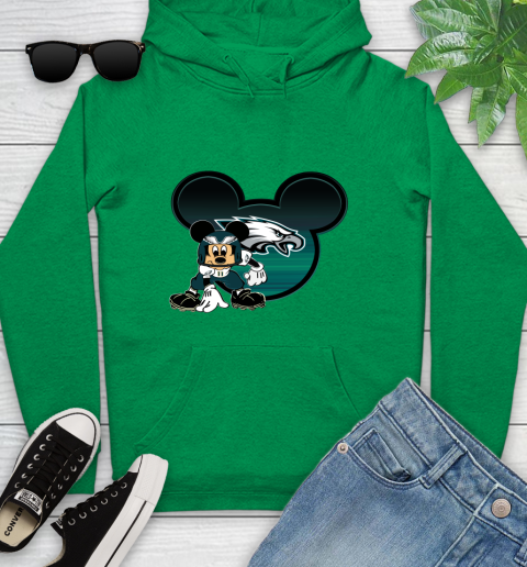 NFL Philadelphia Eagles Mickey Mouse Disney Football T Shirt Youth Hoodie 7