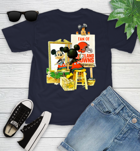 NFL Football Cleveland Browns Mickey Drawing Shirt 95