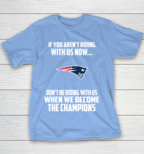 NFL New England Patriots Football We Become The Champions Youth T-Shirt 8