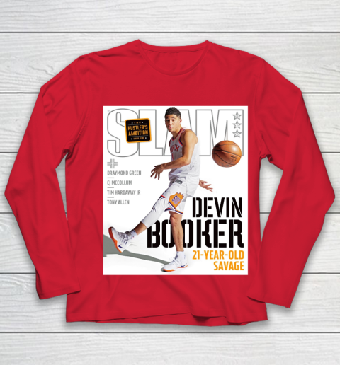 Devin Booker Slam Magazine Cover Phoenix Suns Youth Long Sleeve 7