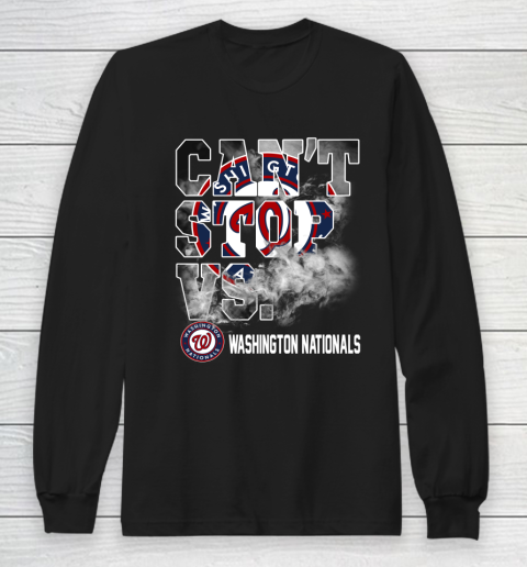MLB Washington Nationals Baseball Can't Stop Vs Nationals Long Sleeve T-Shirt