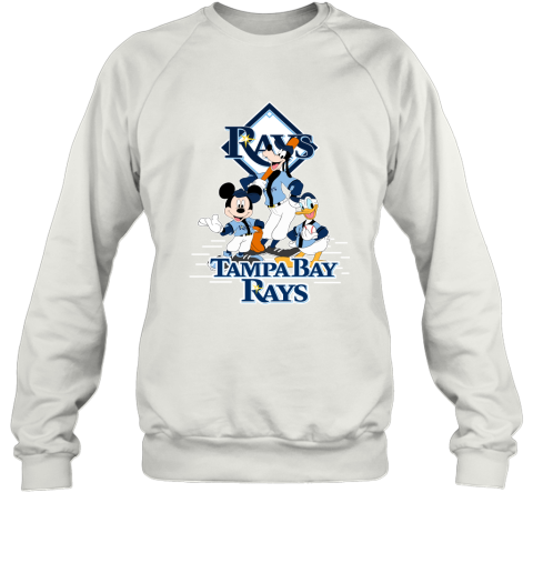 Tampa Bay Rays Mickey Donald And Goofy Baseball Sweatshirt