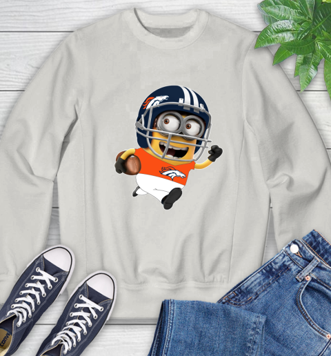 NFL Denver Broncos Minions Disney Football Sports Sweatshirt 12