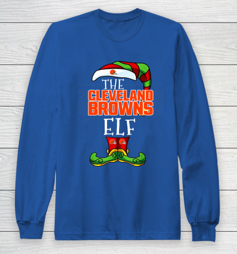Cleveland Browns Christmas ELF Funny NFL Long Sleeve T-Shirt 6
