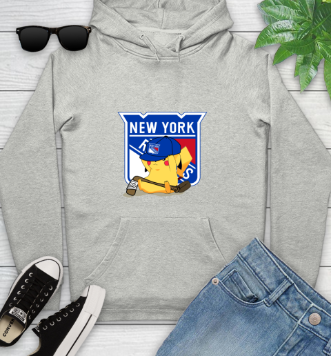 NHL Pikachu Hockey Sports New York Rangers Youth Hoodie