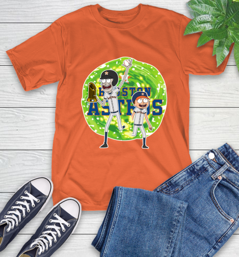 MLB Houston Astros Rick And Morty Commissioner's Trophy Baseball Sports T-Shirt 5