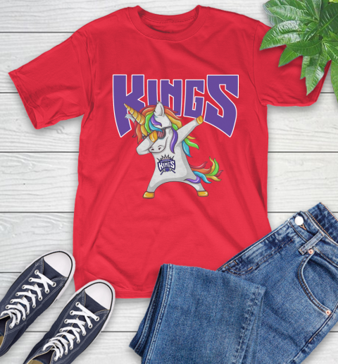 Sacramento Kings NBA Basketball Funny Unicorn Dabbing Sports T-Shirt 10