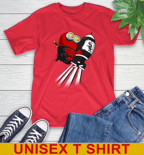 MLB Baseball Chicago White Sox Deadpool Minion Marvel Shirt T-Shirt 12
