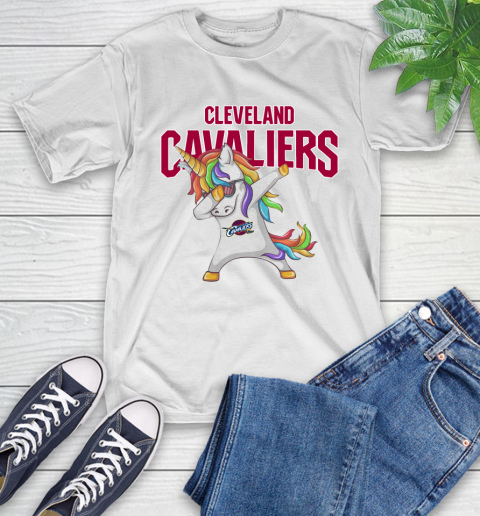 Cleveland Cavaliers NBA Basketball Funny Unicorn Dabbing Sports T-Shirt