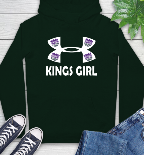 NBA Sacramento Kings Girl Under Armour Basketball Sports Hoodie 12