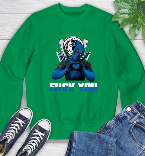 NBA Dallas Mavericks Deadpool Love You Fuck You Basketball Sports Sweatshirt 7