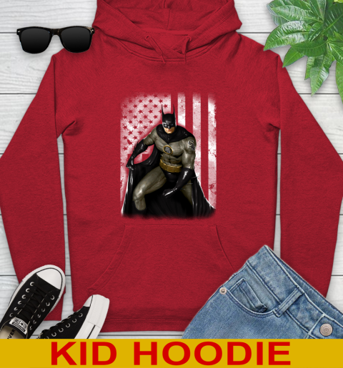 Chicago White Sox MLB Baseball Batman DC American Flag Shirt Youth Hoodie - Image 12