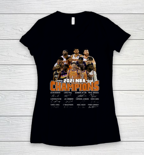 P h o e n ix s Suns Playoffs Rally The Valley Champions 2021 Women's V-Neck T-Shirt