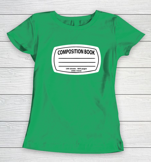 Composition Notebook Costume  Matching Group Halloween Women's T-Shirt 4