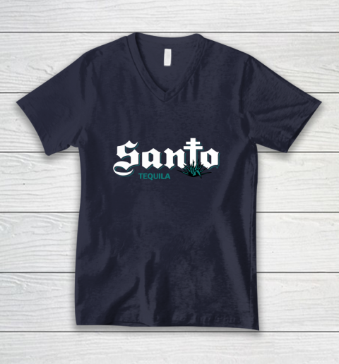 Santo Tequila Guy Fieri V-Neck T-Shirt 2