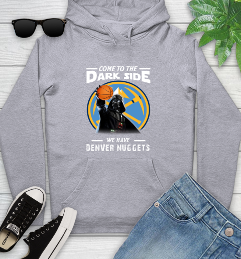 NBA Come To The Dark Side We Have Denver Nuggets Star Wars Darth Vader Basketball Youth Hoodie 6
