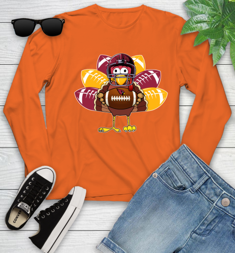 Arizona Cardinals Turkey Thanksgiving Day Youth Long Sleeve 4