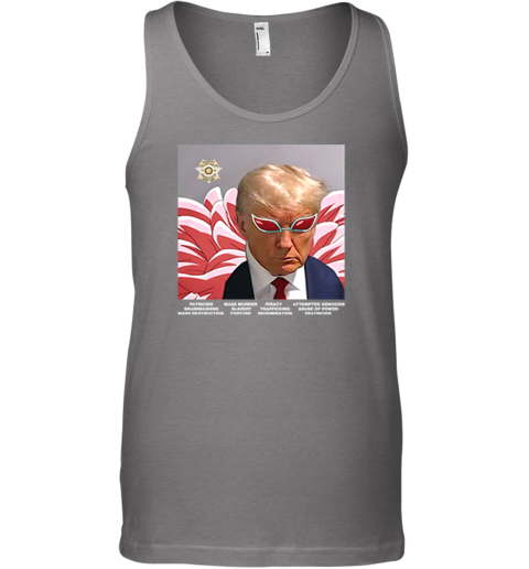 42yd trump villain parody premium unisex tank 17 front graphite heather