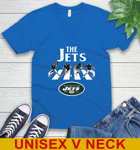 NFL Football New York Jets The Beatles Rock Band Shirt V-Neck T-Shirt 5