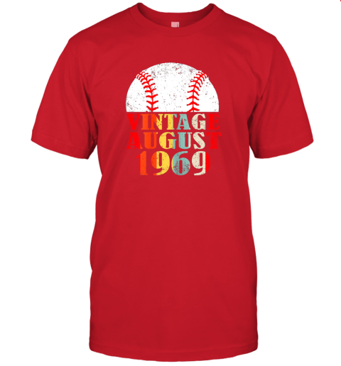 gxor born august 1969 baseball shirt 50th birthday gifts jersey t shirt 60 front red
