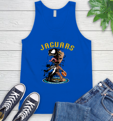 NFL Jacksonville Jaguars Football Venom Groot Guardians Of The Galaxy Tank Top 5