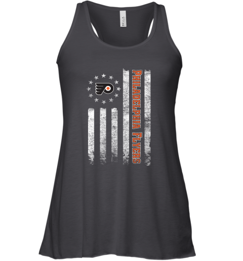 NHL American Flag Hockey Sports Philadelphia Flyers Racerback Tank