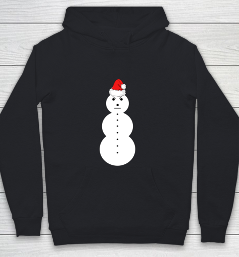 Jeezy Snowman Winter Santa Hat Funny Angry Snowman Youth Hoodie