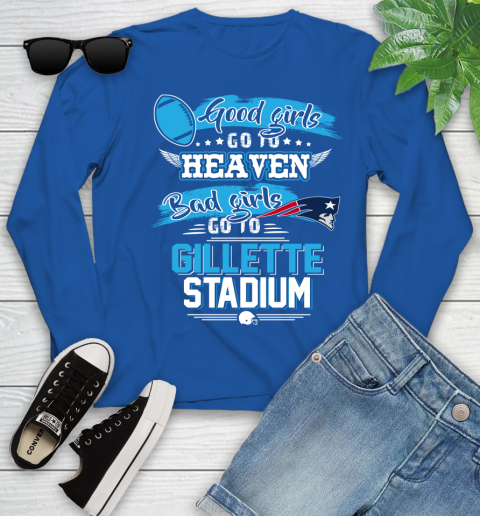 New England Patriots NFL Bad Girls Go To Gillette Stadium Shirt Youth Long Sleeve 10