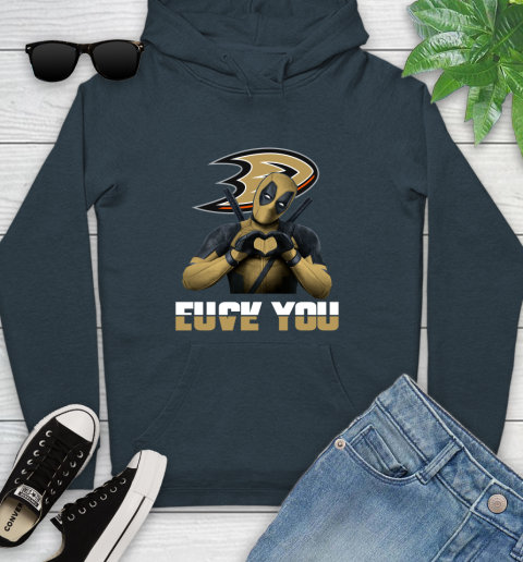 NHL Deadpool Love You Fuck You Hockey Sports Youth Hoodie 10