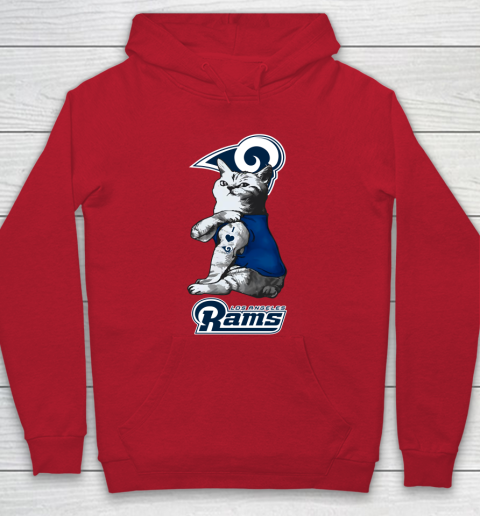 NFL Football My Cat Loves Los Angeles Rams Hoodie 7