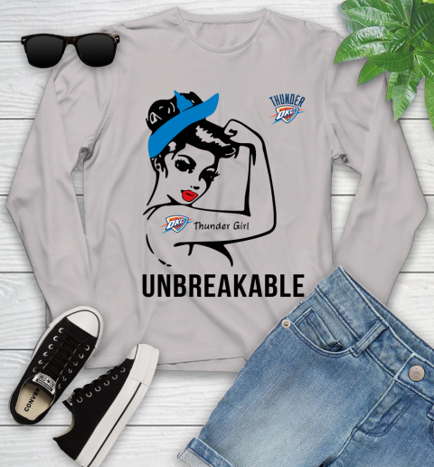 NBA Oklahoma City Thunder Girl Unbreakable Basketball Sports Youth Long Sleeve 9