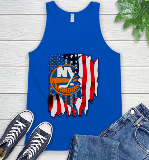 New York Islanders NHL Hockey American Flag Tank Top 4