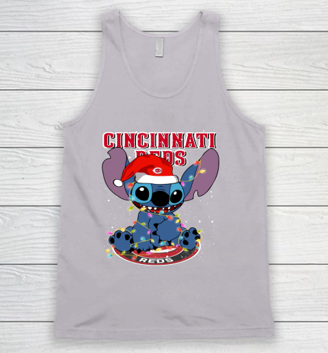 Cincinnati Reds MLB noel stitch Baseball Christmas Tank Top 2