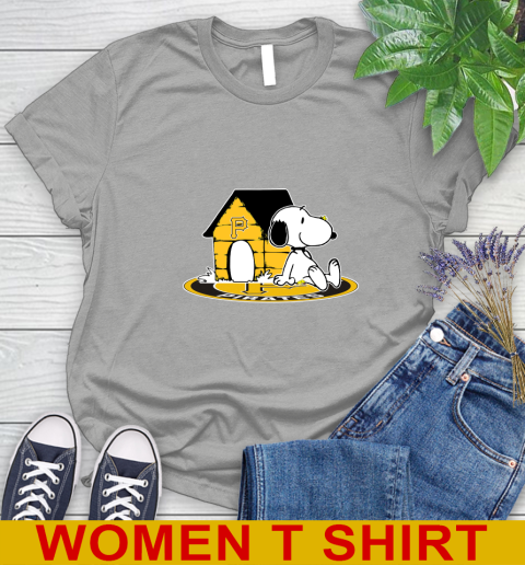 MLB Baseball Pittsburgh Pirates Snoopy The Peanuts Movie Shirt Women's T-Shirt 11