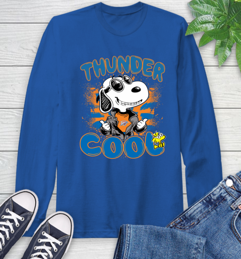 NBA Basketball Oklahoma City Thunder Cool Snoopy Shirt Long Sleeve T-Shirt 11