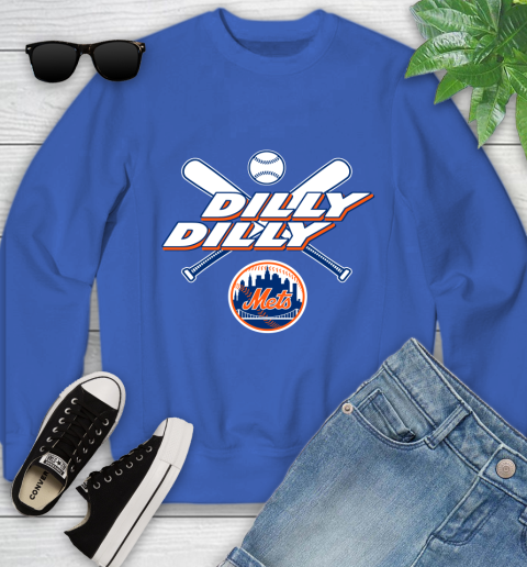 MLB New York Mets Dilly Dilly Baseball Sports Youth Sweatshirt 8