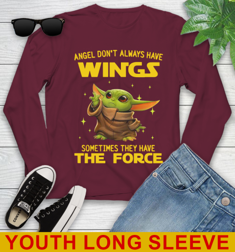 Baby Yoda Angel Don't Always Have Wings They Have The Force Shirt 122