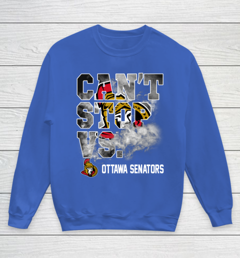 NHL Ottawa Senators Hockey Can't Stop Vs Youth Sweatshirt 6