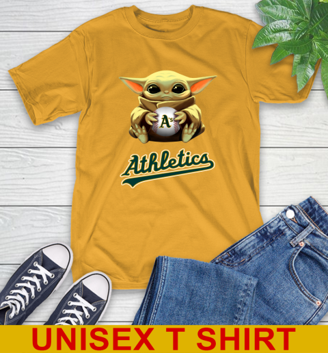 MLB Baseball Oakland Athletics Star Wars Baby Yoda Shirt 3