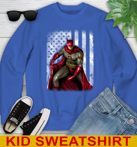 Ottawa Senators NHL Hockey Batman DC American Flag Shirt Youth Sweatshirt 6