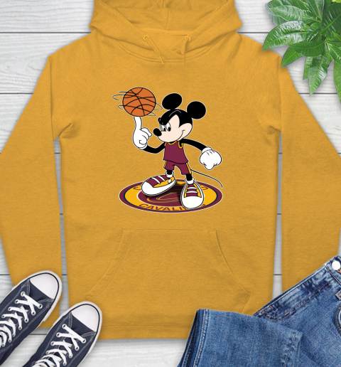 NBA Basketball Cleveland Cavaliers Cheerful Mickey Disney Shirt Hoodie 4 NBA Basketball Cleveland Cavaliers Cheerful Mickey Disney Shirt Hoodie - Image 4