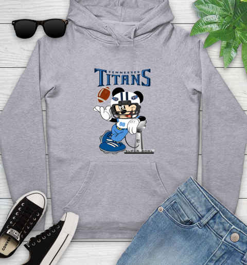 NFL Tennessee Titans Mickey Mouse Disney Super Bowl Football T Shirt Youth Hoodie 6