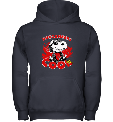 7dqm tampa bay buccaneers snoopy joe cool were awesome shirt youth hoodie 43 front navy